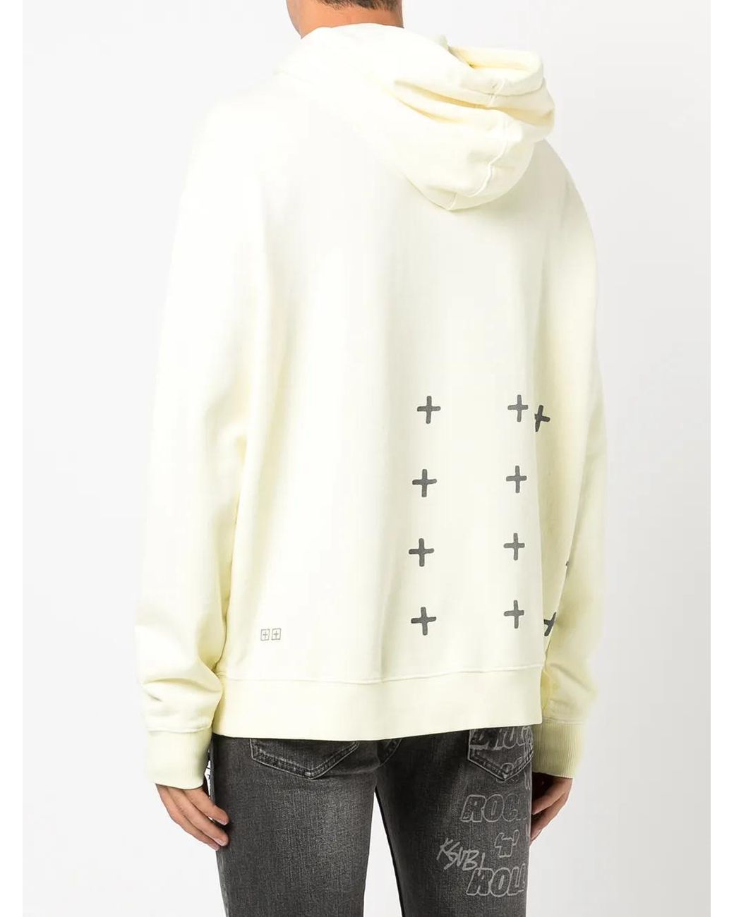 Ksubi Natural Lemon Yellow Logo-print Detail Hoodie for men
