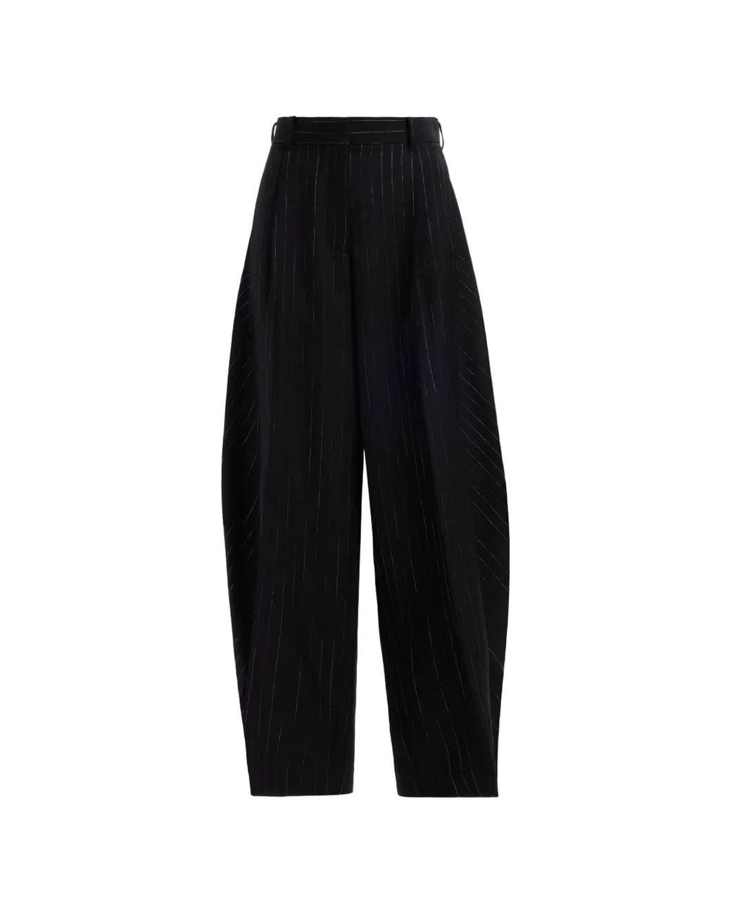 Elie Saab Black Pinstripe-Pattern Balloon Trousers