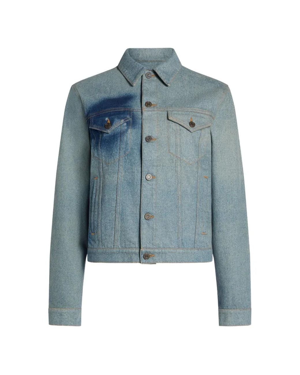 Jean Paul Gaultier Blue Face Denim Jacket