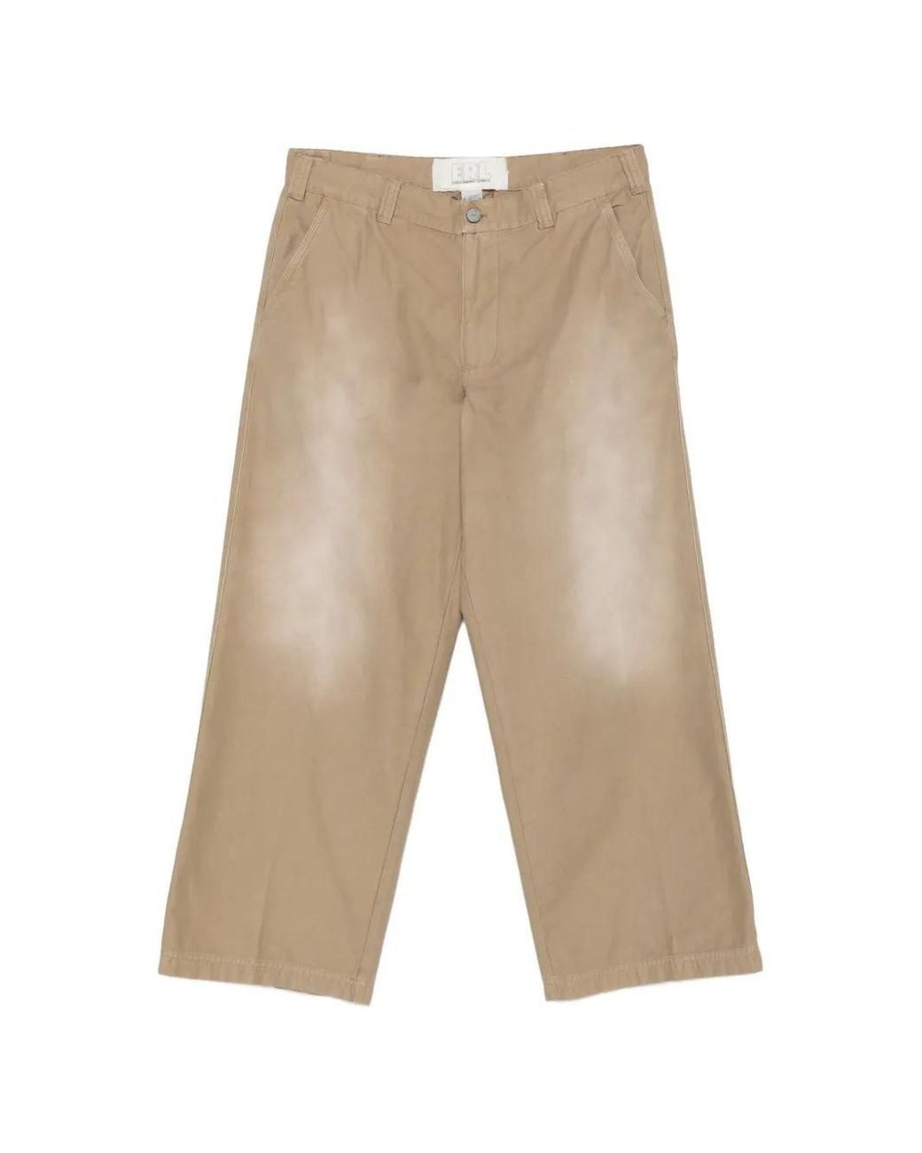 ERL White Belt-Loops Trousers