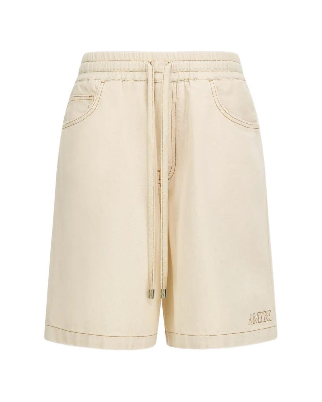 Amiri Natural Drawstring Denim Short for men