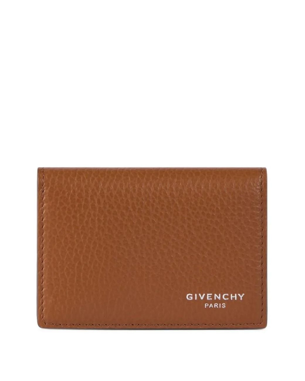 Givenchy Brown Flap Card Holder for men
