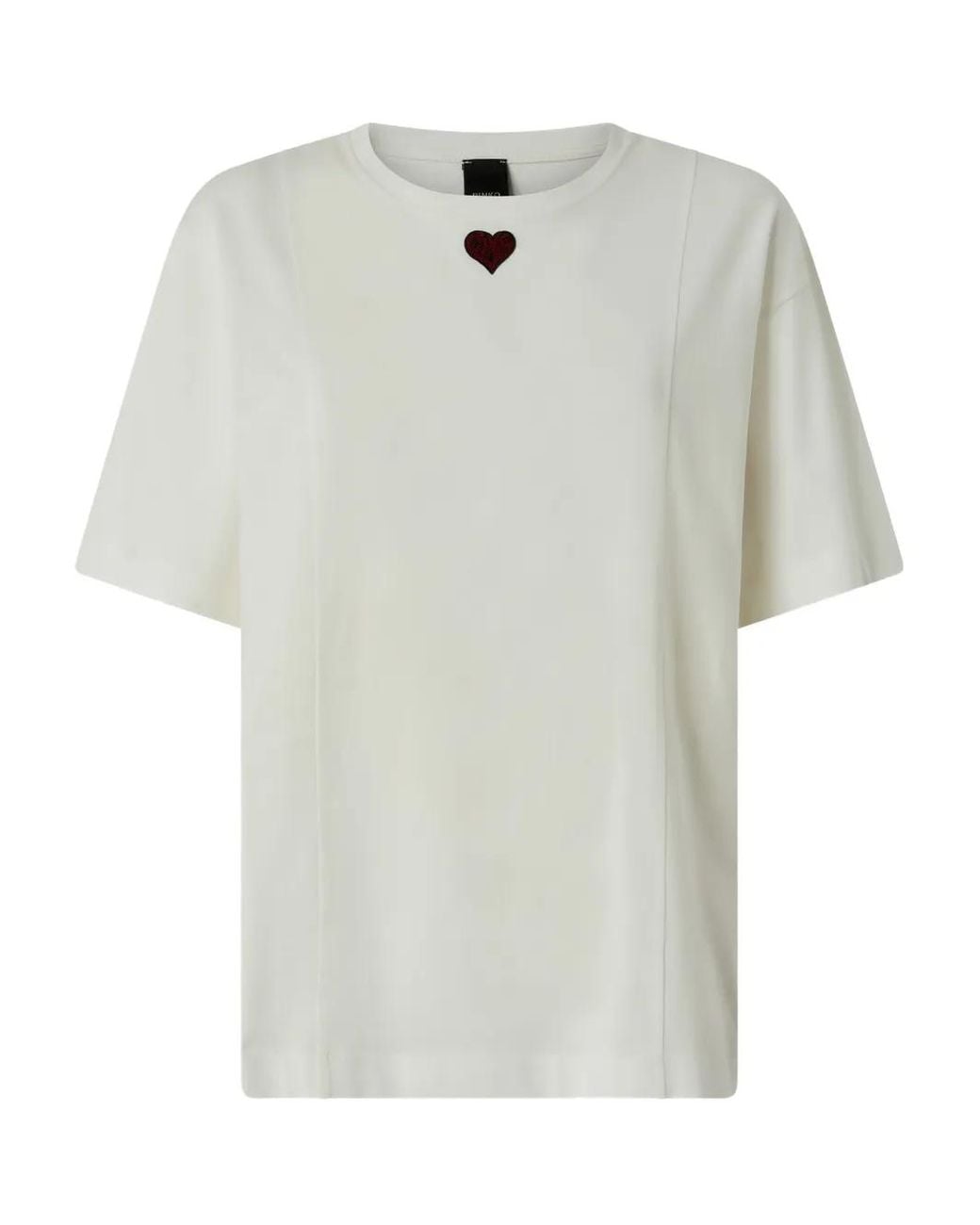 Pinko White Tortino T-Shirt