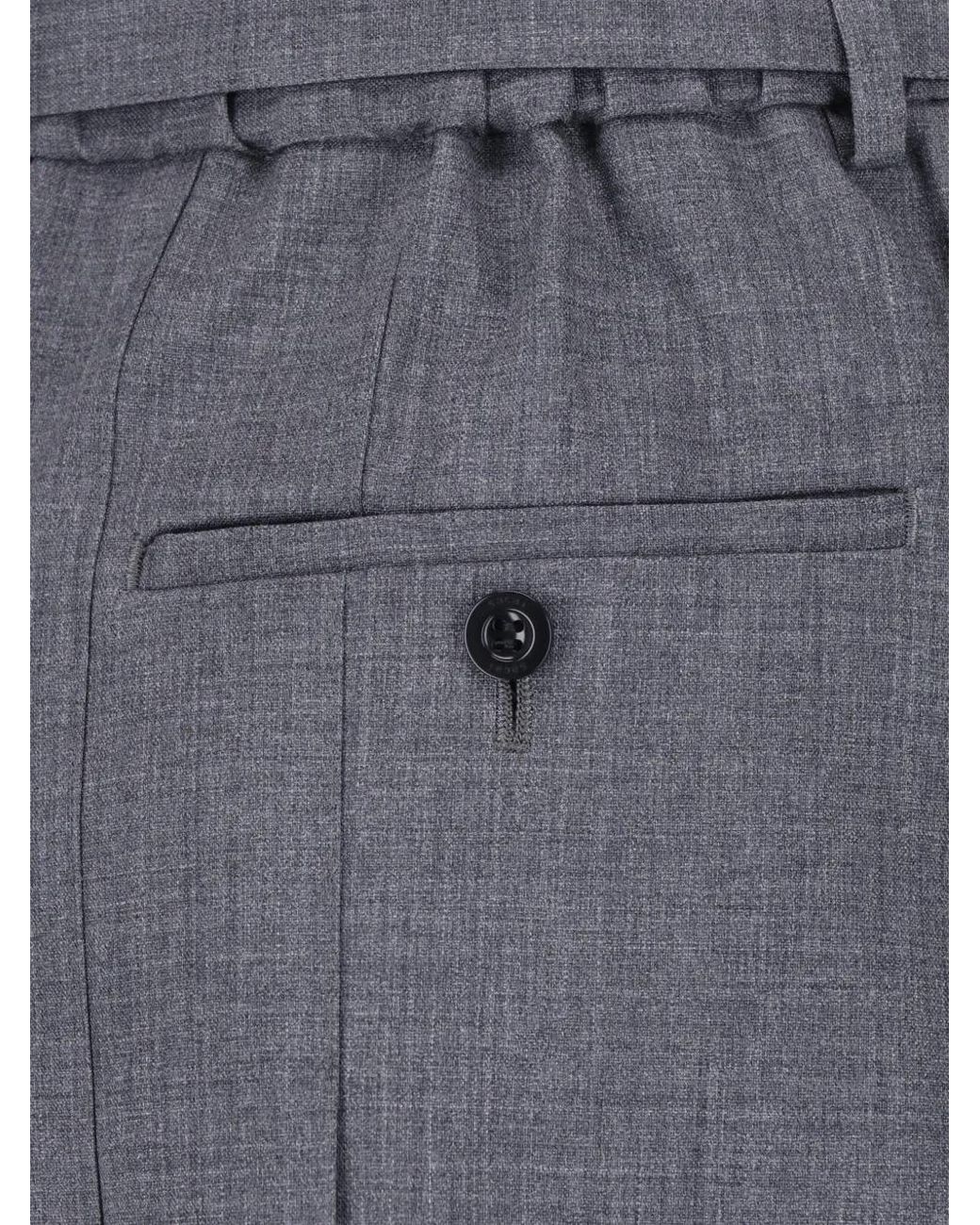 Sacai Gray Short De Tailleur Suiting Gris