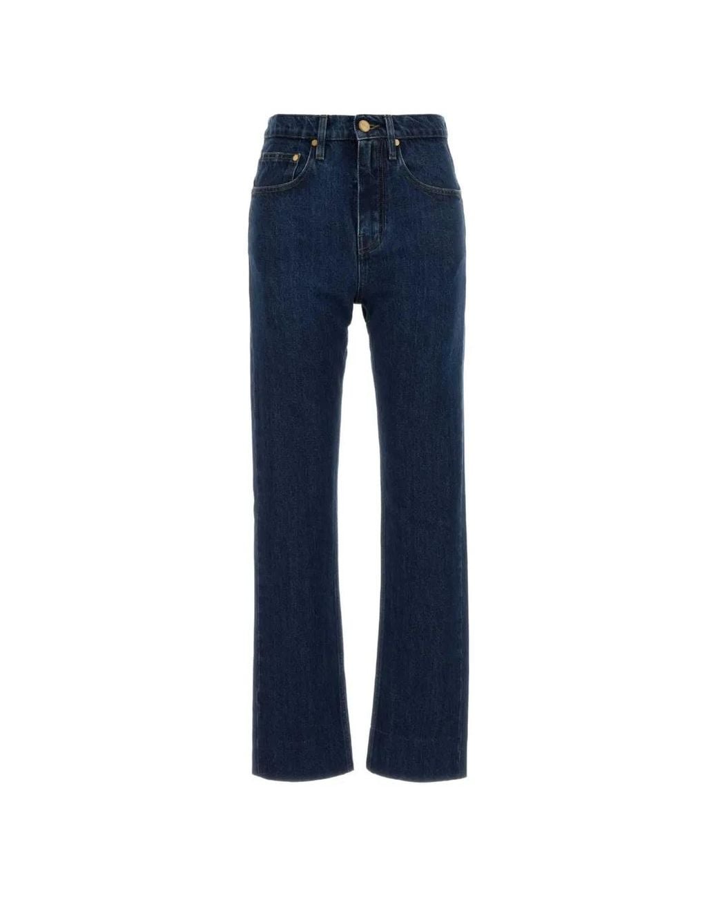 Jil Sander Blue Belt-Loops Jeans