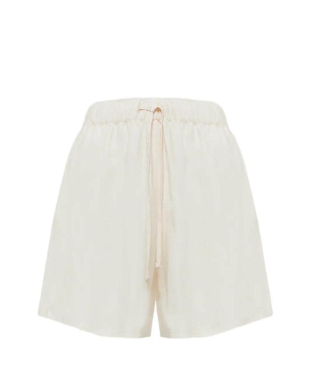Laneus White Crochet-Pocket Shorts