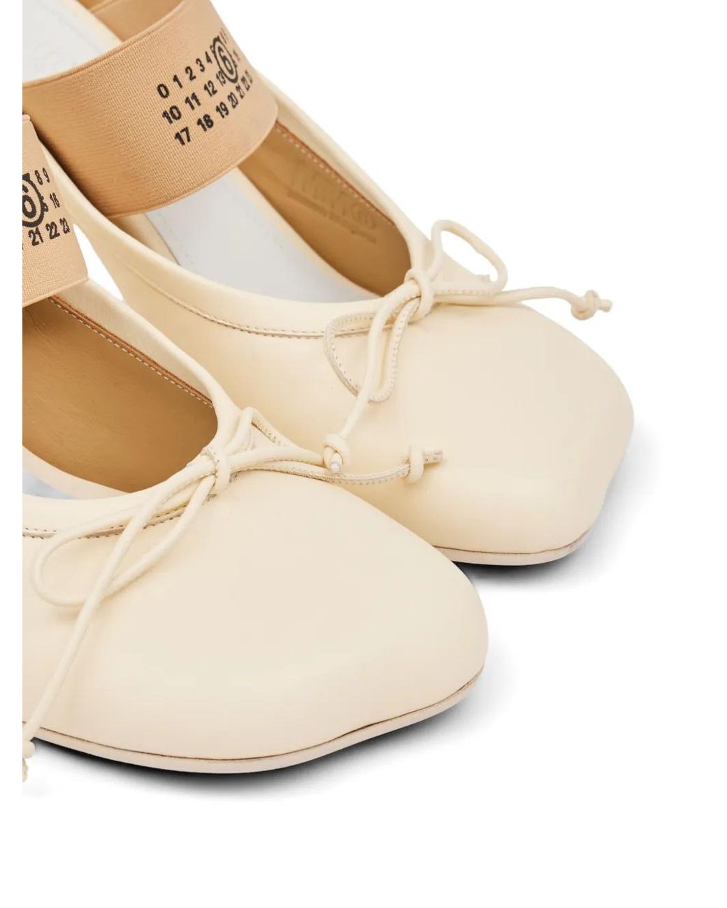 MM6 by Maison Margiela White Anatomic Numeric Sandals
