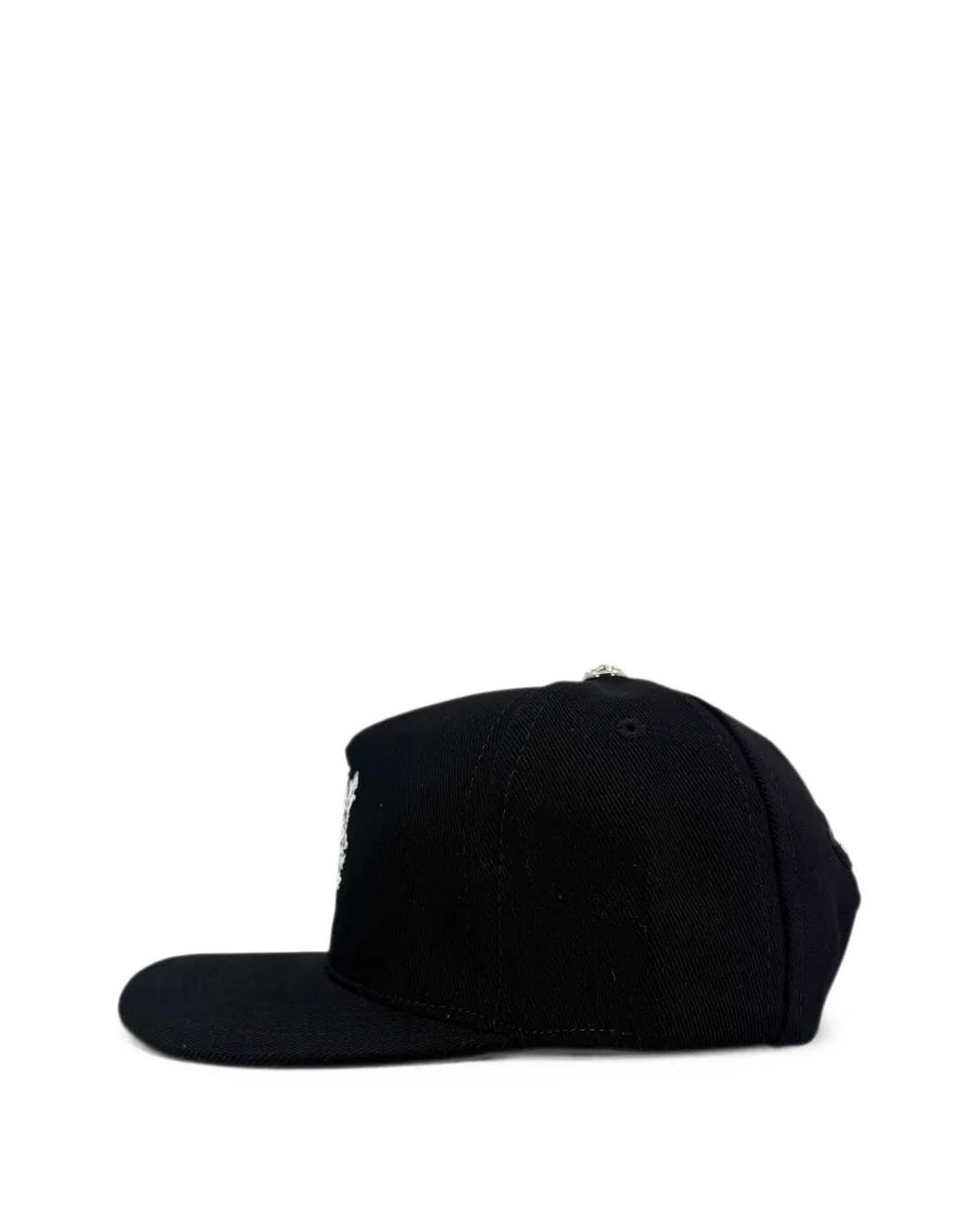 Chrome Hearts Black Embroidered Vine Dagger Baseball Hat for men