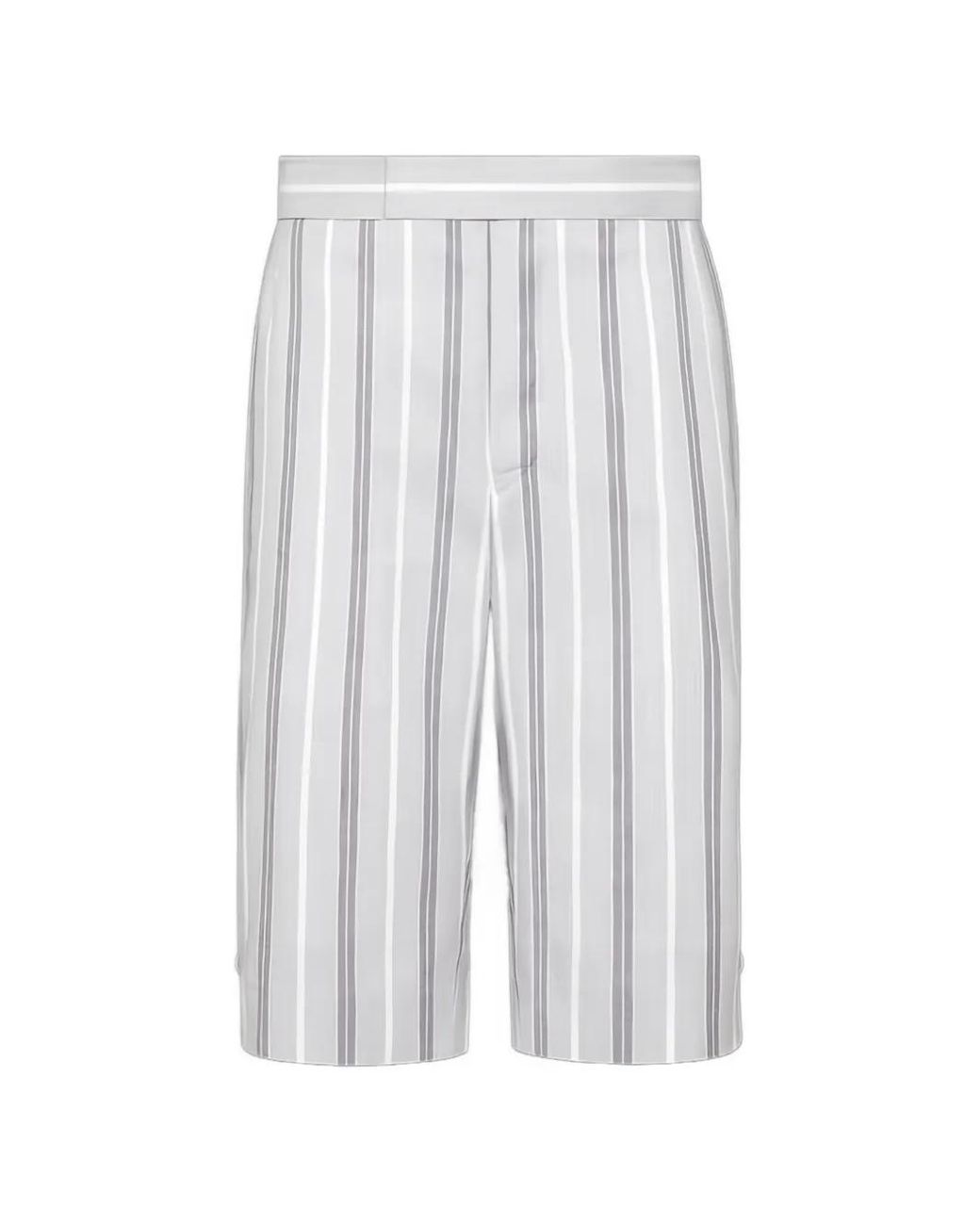 Pantalones Cortos A Rayas Thom Browne de hombre de color White