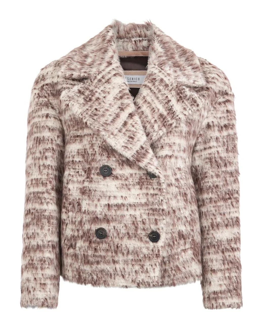 Peserico Pink Structured Double-Breasted Blazer