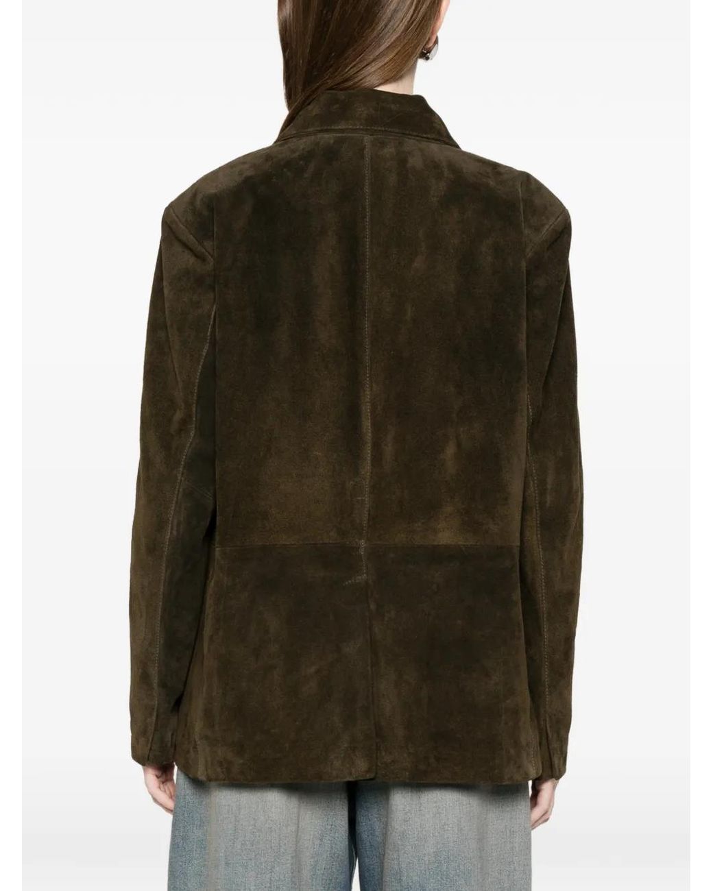 Abrigo Con Botones Y Bolsillos De Parche ViCOLO de color Brown