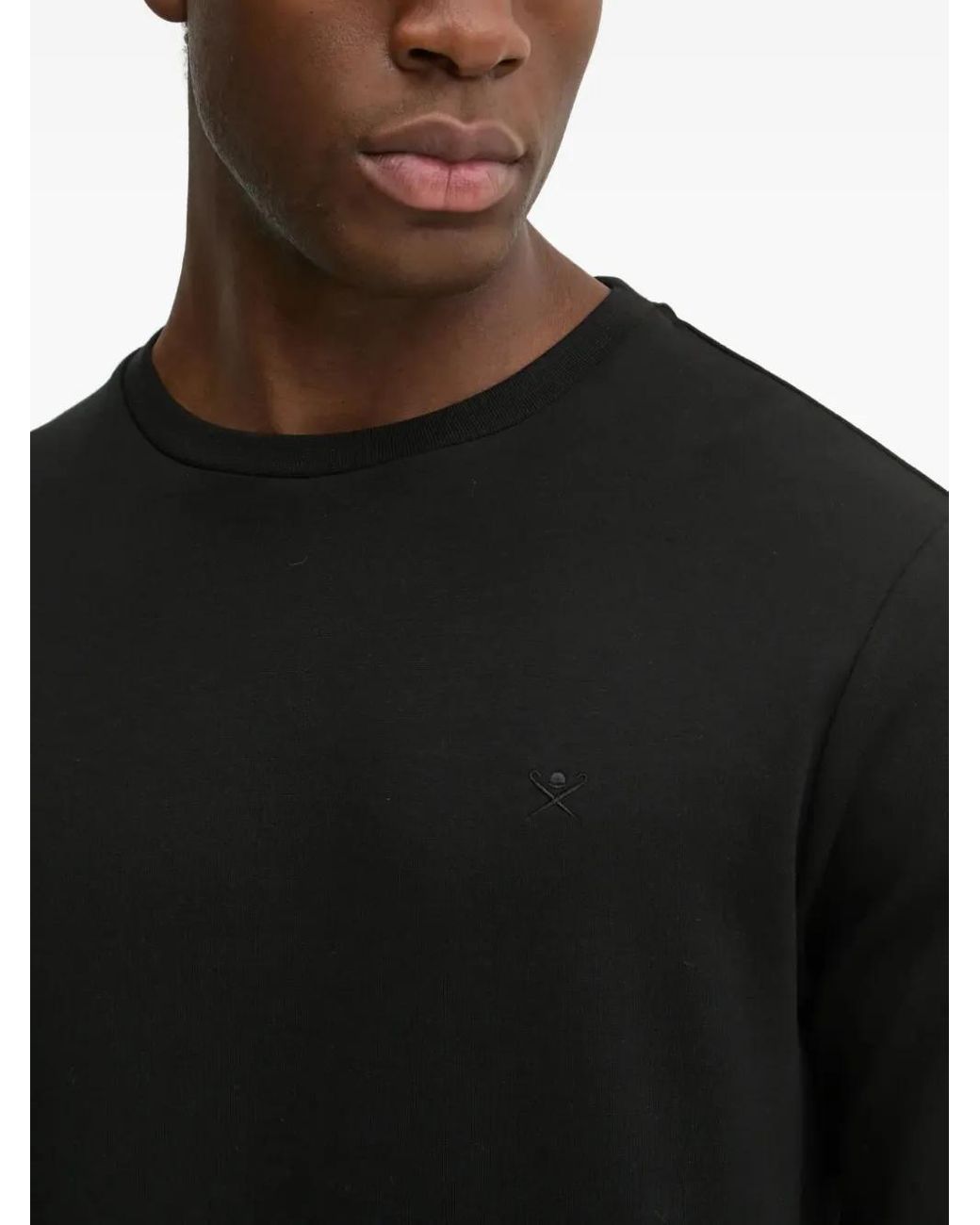 Sudadera Con Logo Bordado Hackett de hombre de color Black