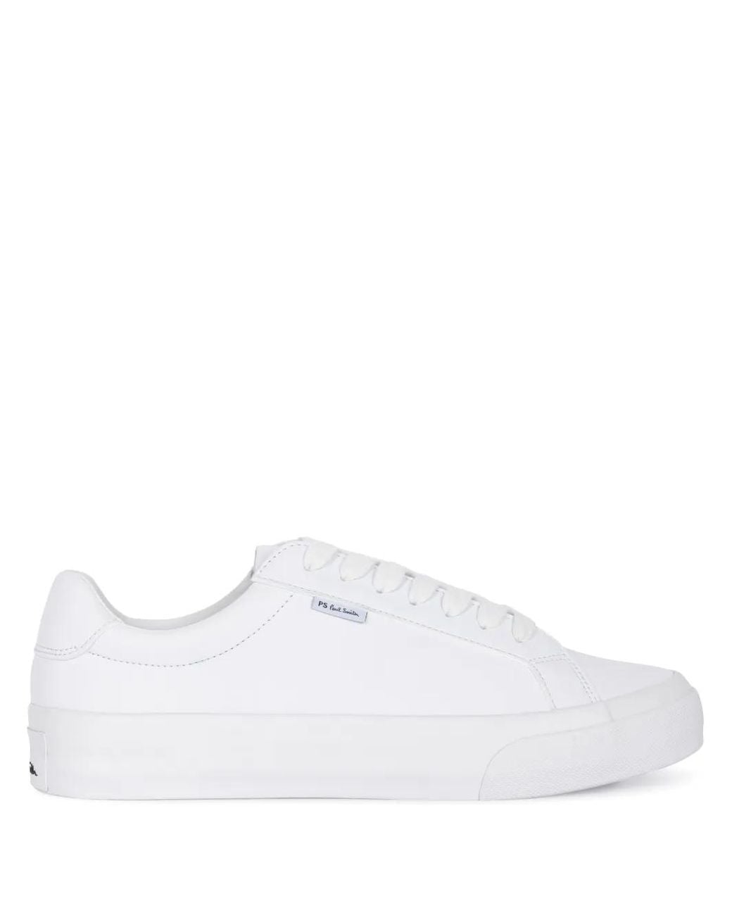 Paul Smith White Logo-Patch Sneakers for men
