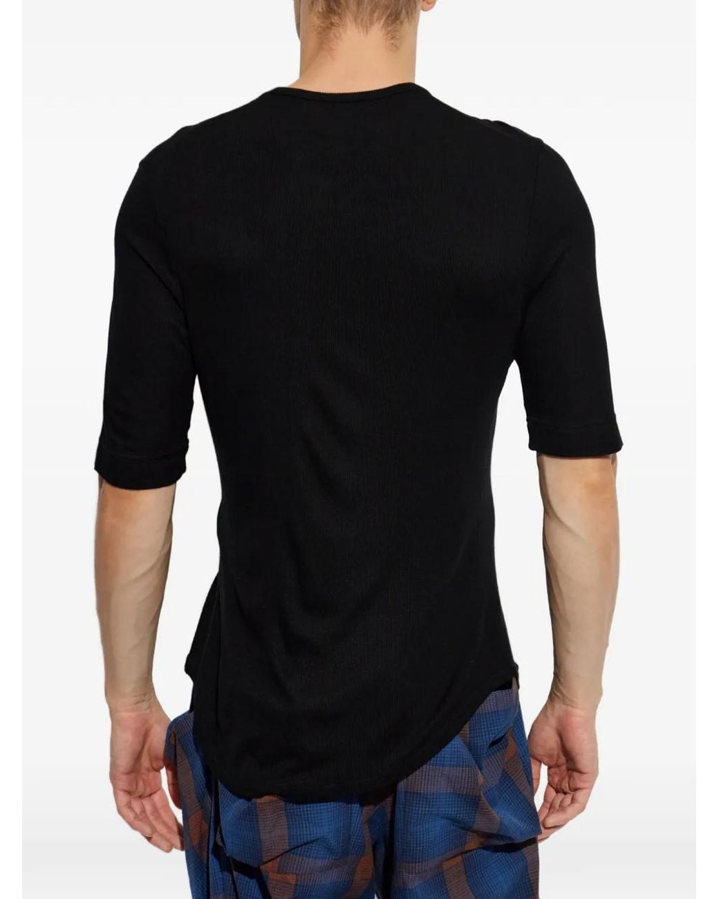 Vivienne Westwood Black Sailor Henley T-Shirt for men