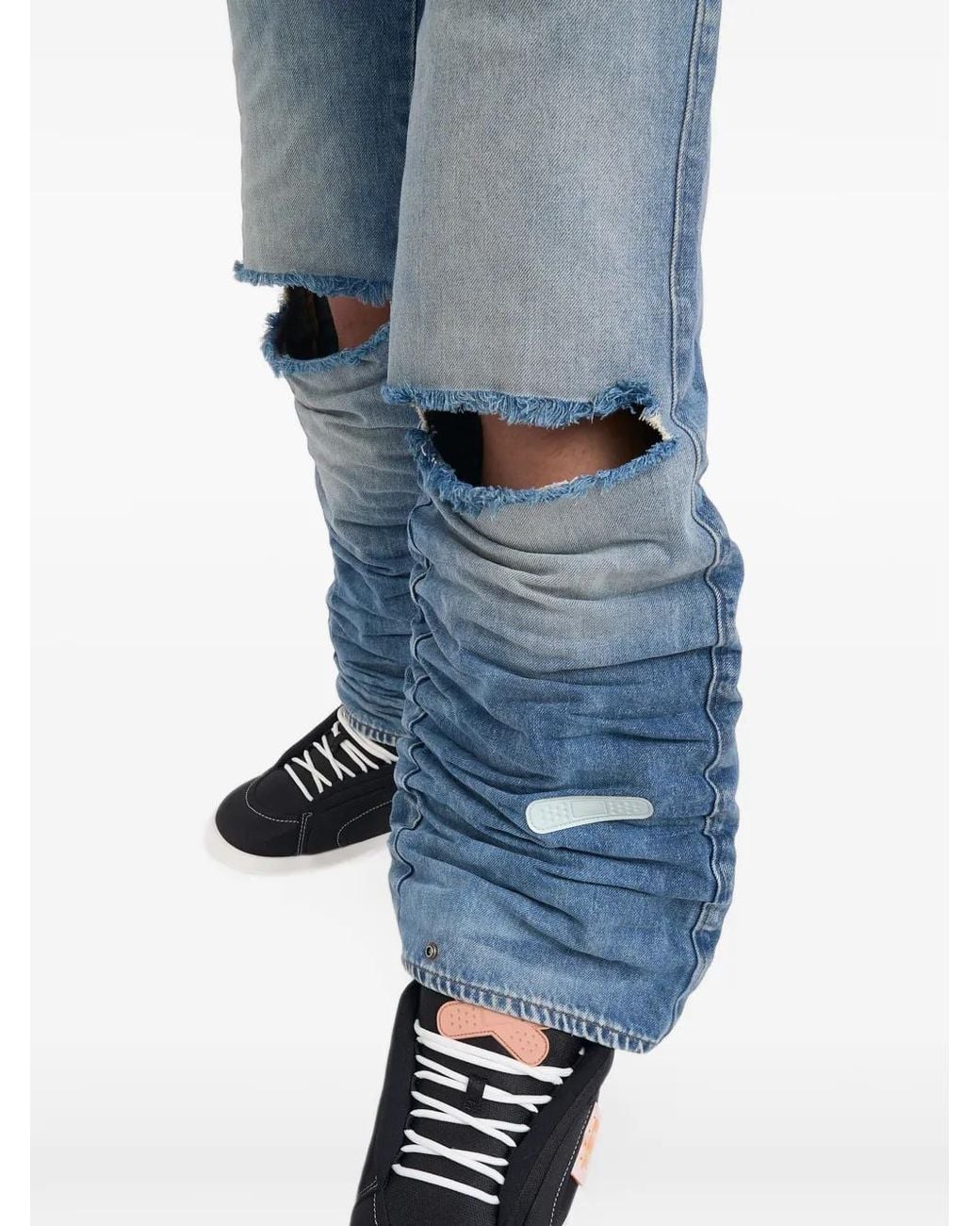 PDF Blue Rich Kid Distressed Jeans for men