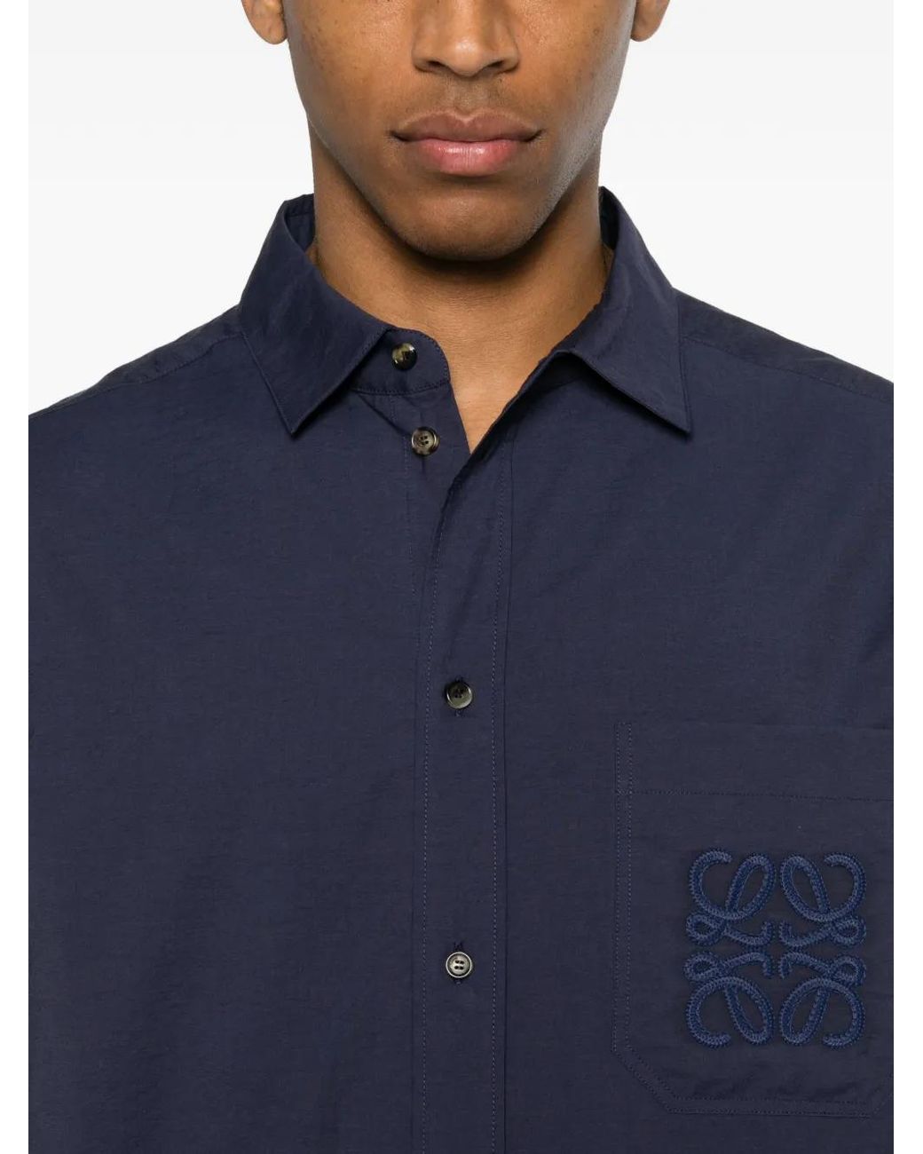 Loewe Blue Paula's Ibiza Cotton Blend Shirt for men