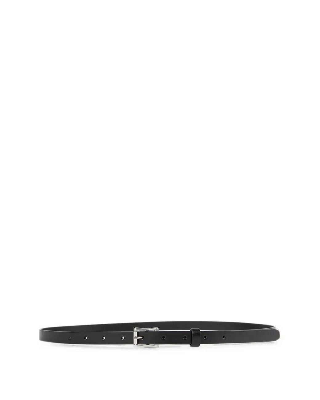 Ann Demeulemeester White Aimo Leather Belt