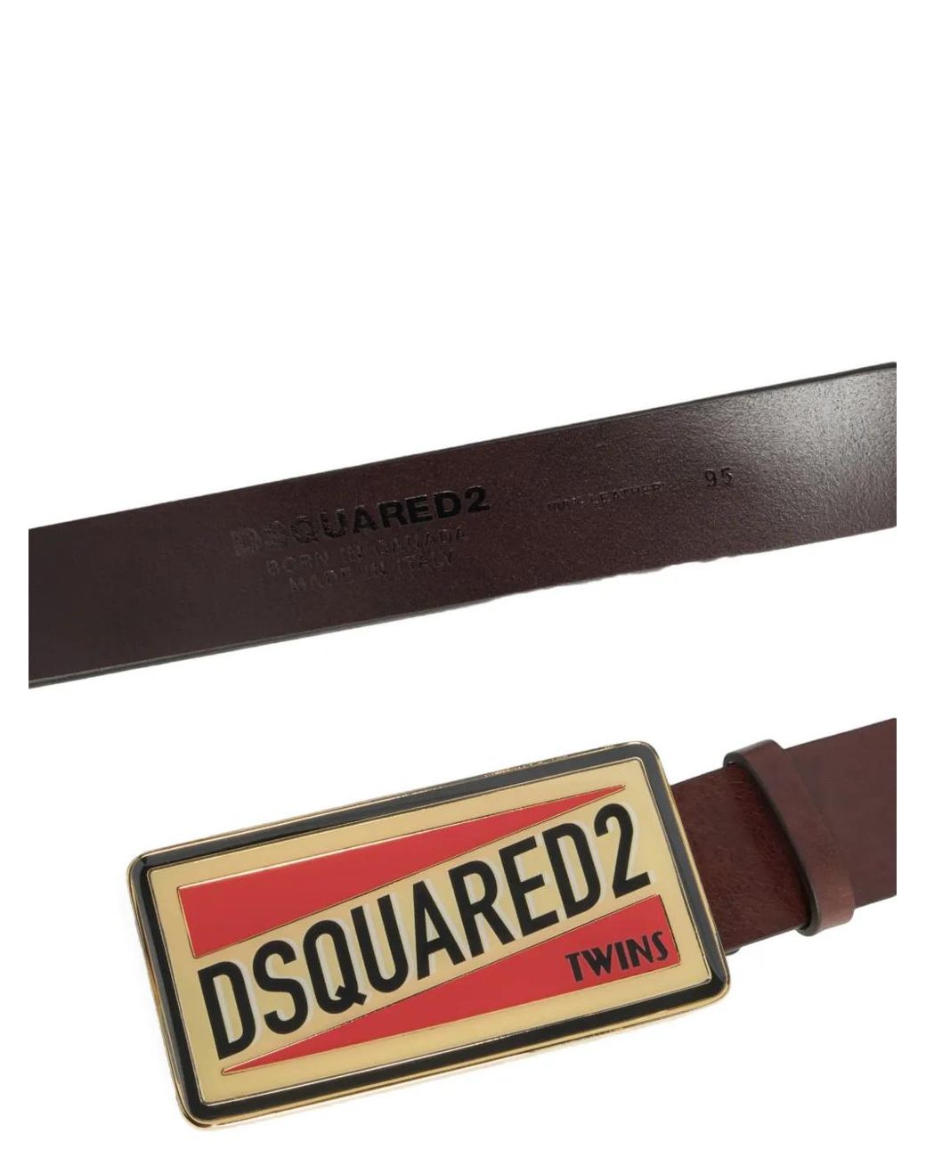 DSquared² Gürtel Mit Logo-Schild in White für Herren