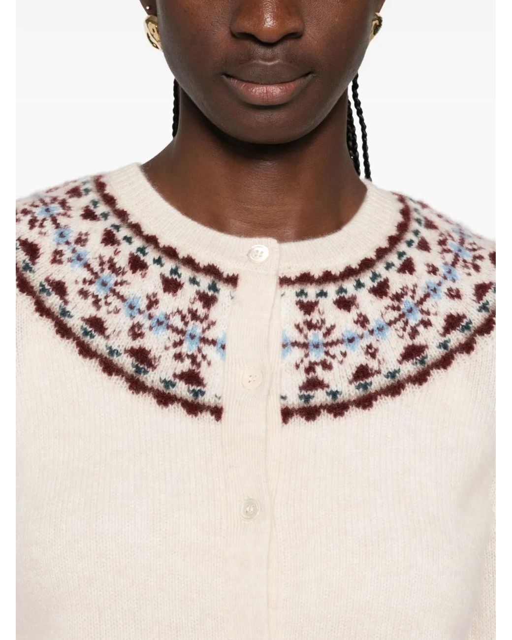 Doen White Olympe Cardigan