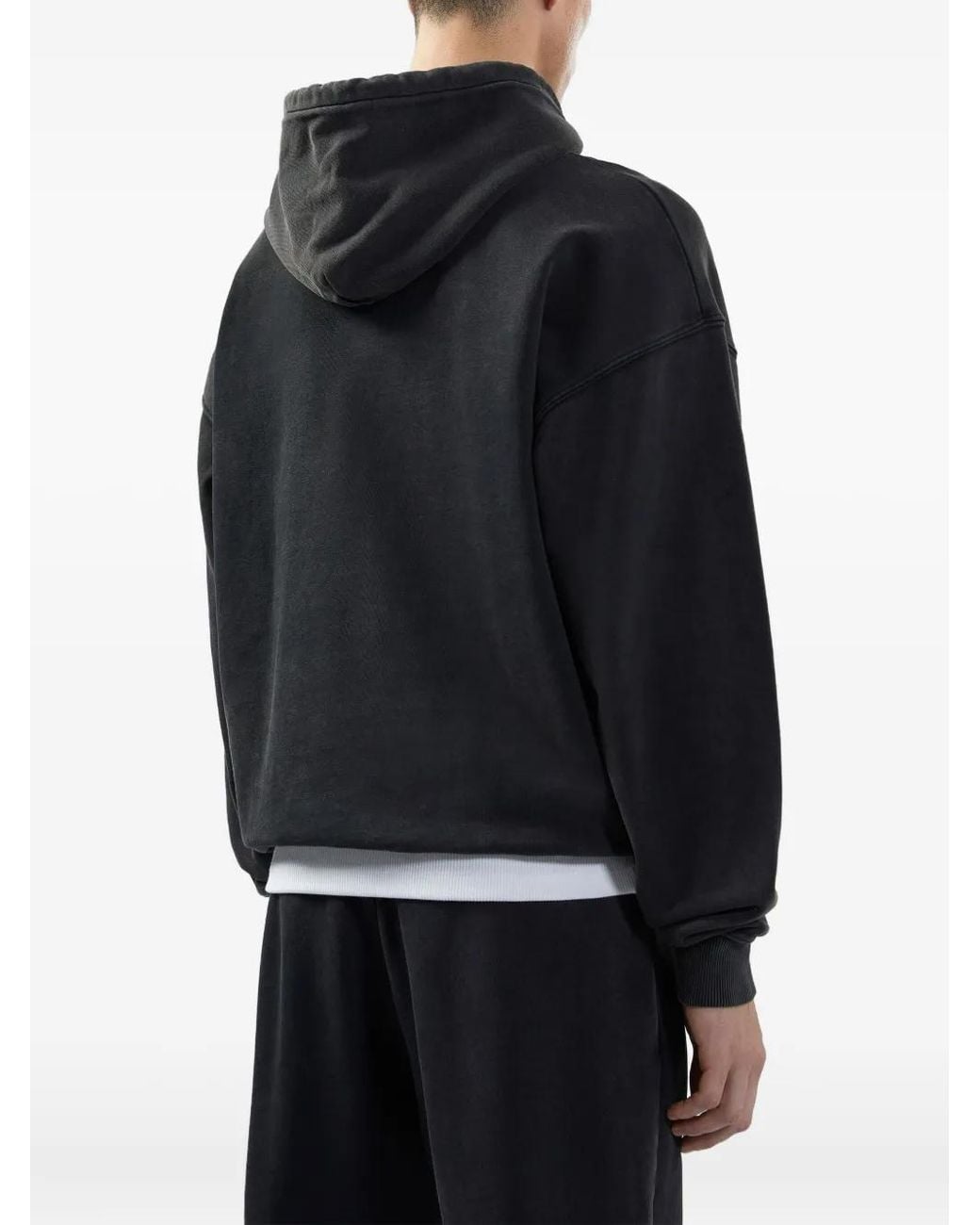 Gcds Black Cotton Hoodie for men