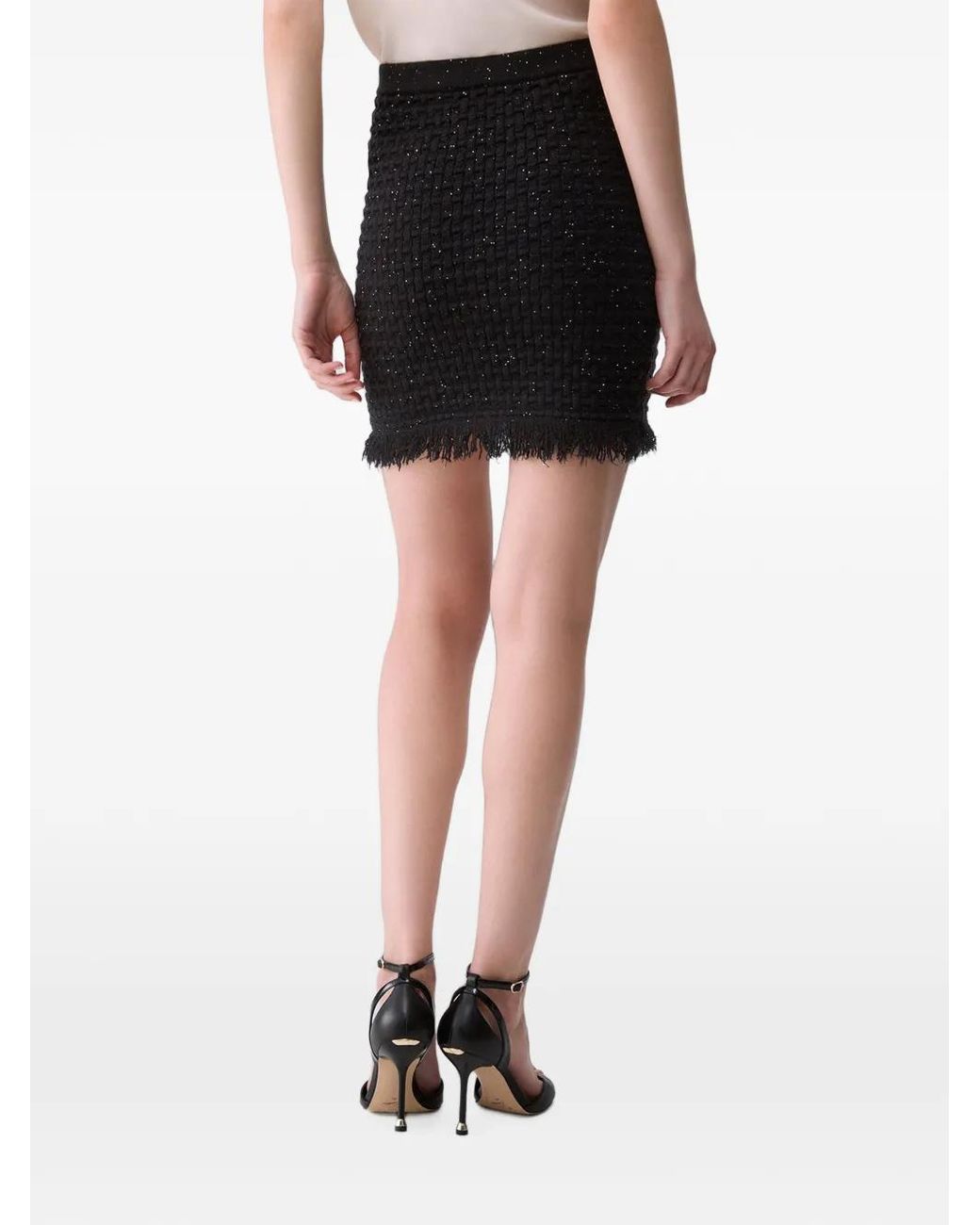 Liu Jo Black Knitted Miniskirt