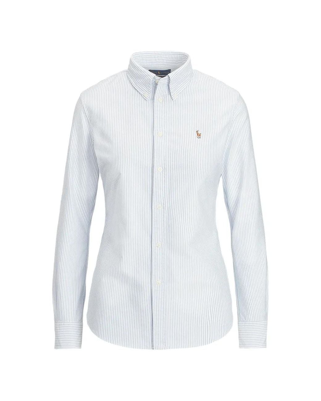 Polo Ralph Lauren White Striped Logo Shirt