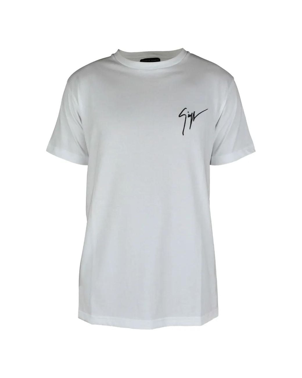 Giuseppe Zanotti Gray Signature Logo T-Shirt for men