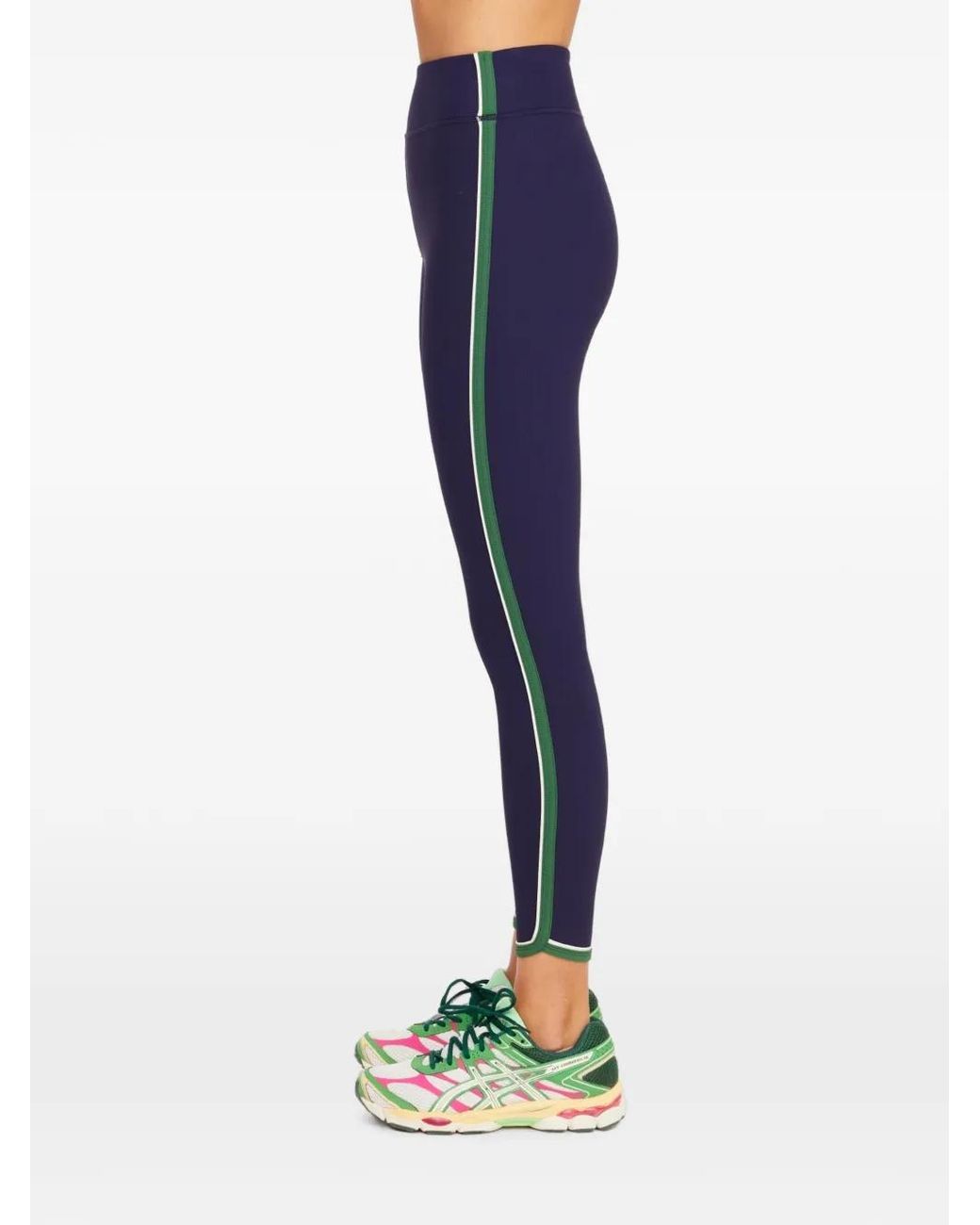 The Upside Blue Rhythm 25In Side-Stripe Leggings