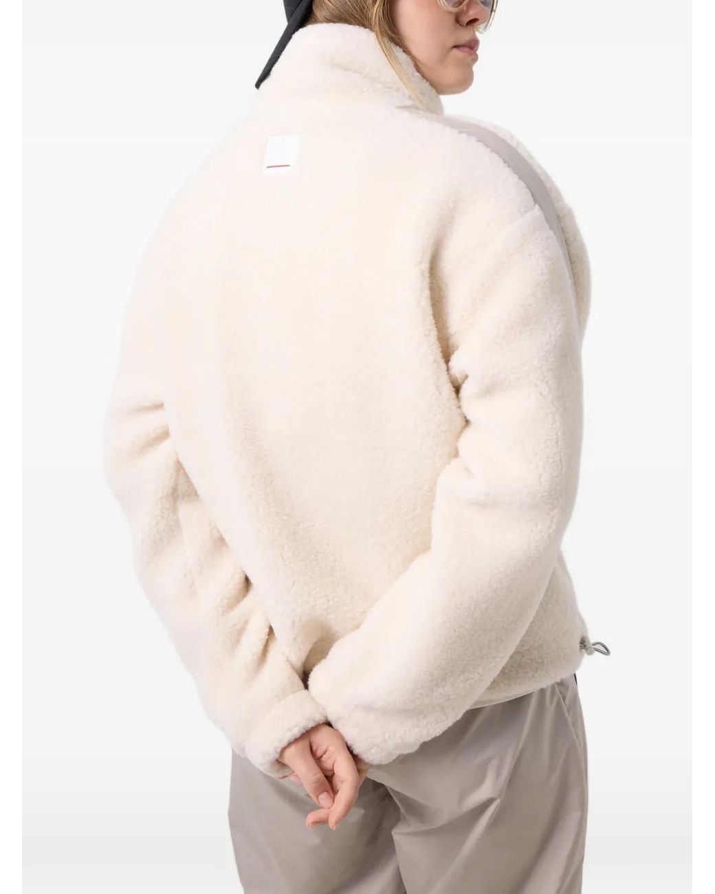 Bogner Fire + Ice Natural Ninetta Zip-Up Shearling Jacket