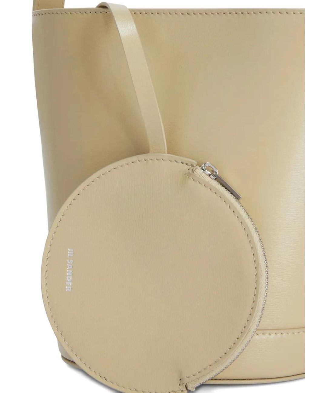 Borsa A Secchiello Cannolo di Jil Sander in White
