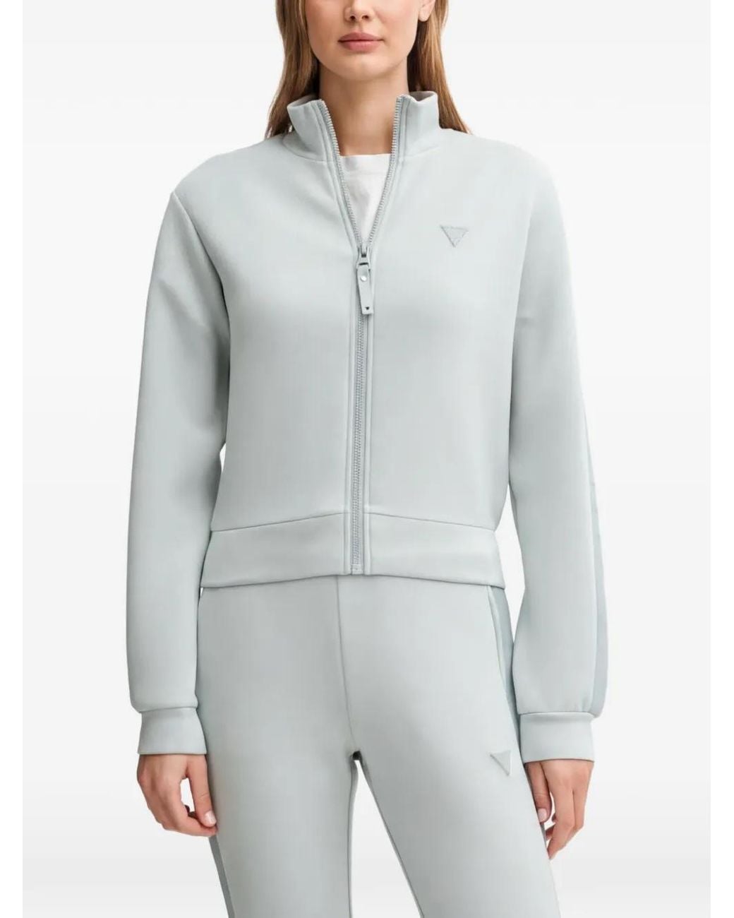 Guess Gray Zip-Up Sweatshirt