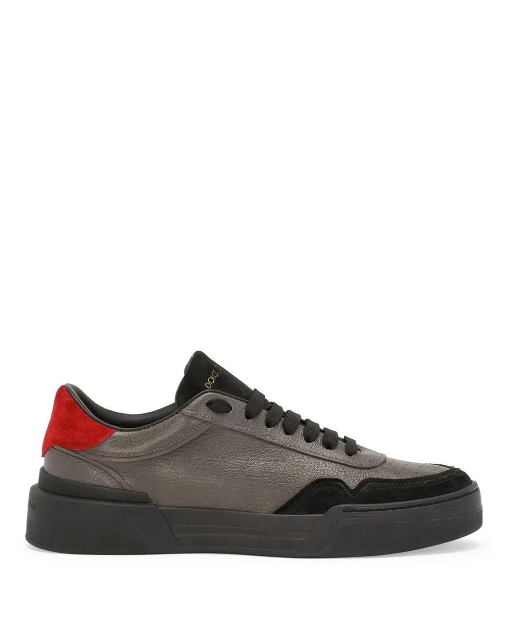 Dolce & Gabbana Brown New Roma Panelled Leather Sneakers for men