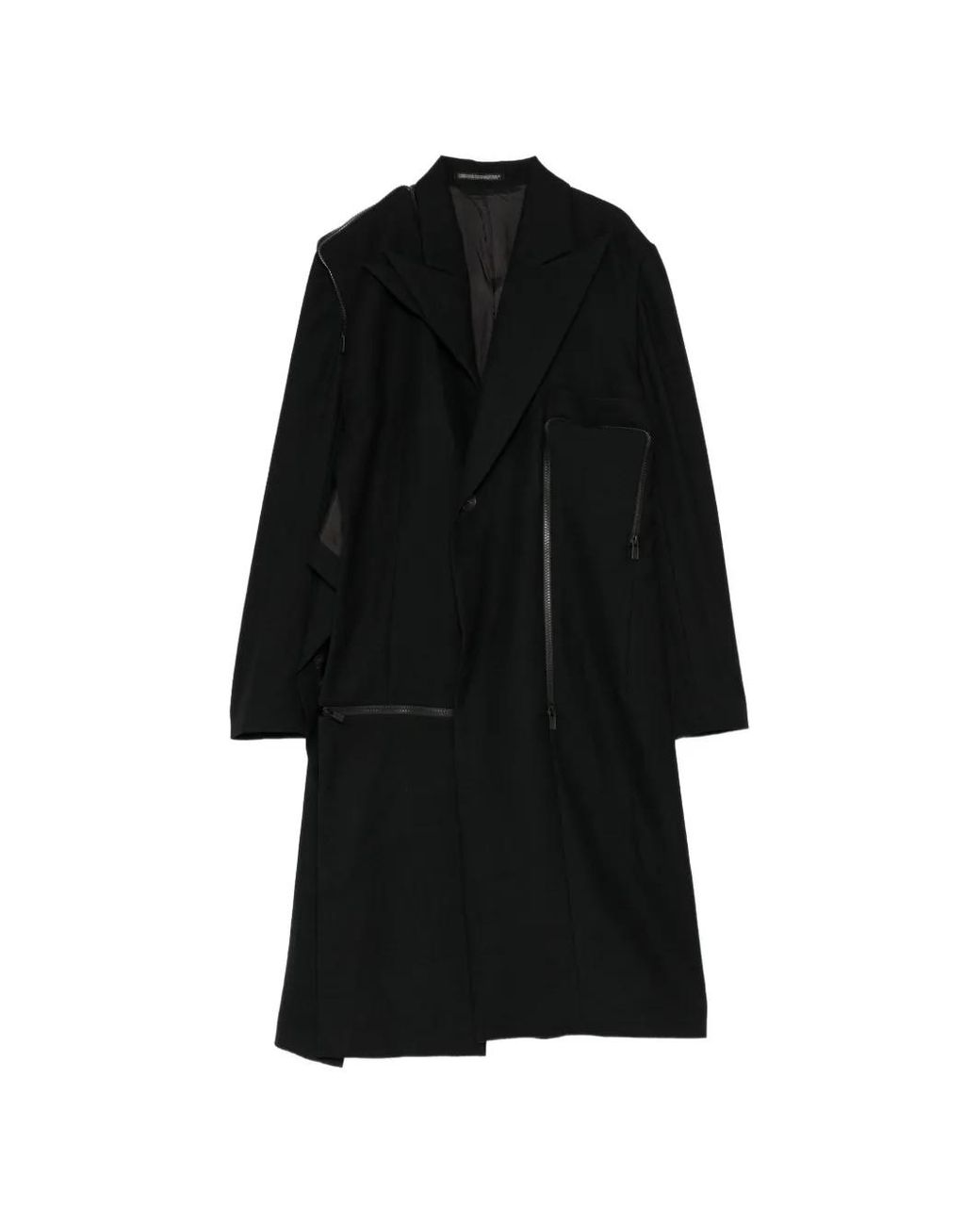 Yohji Yamamoto Black Saxony Coat