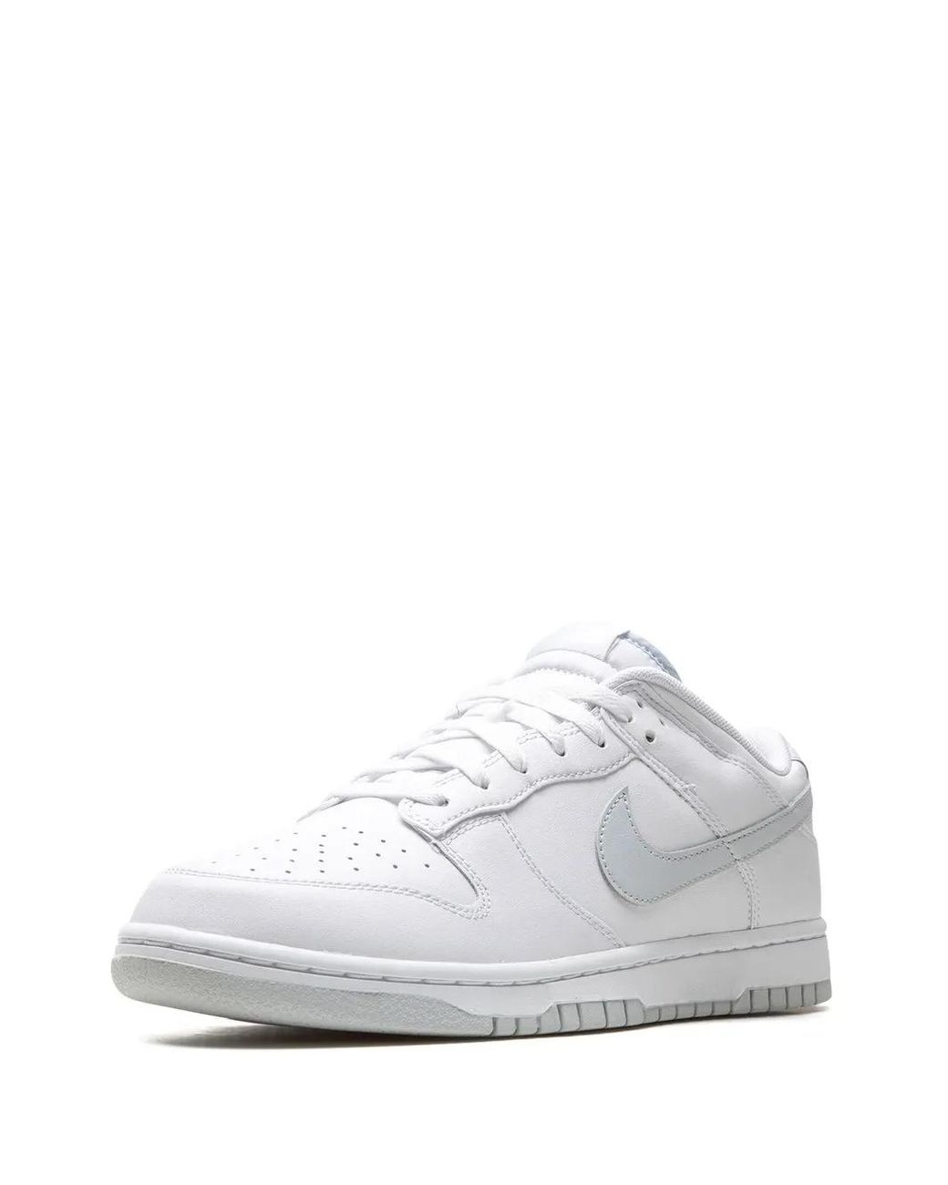 Nike White Dunk Low Retro /Platinum" Sneakers