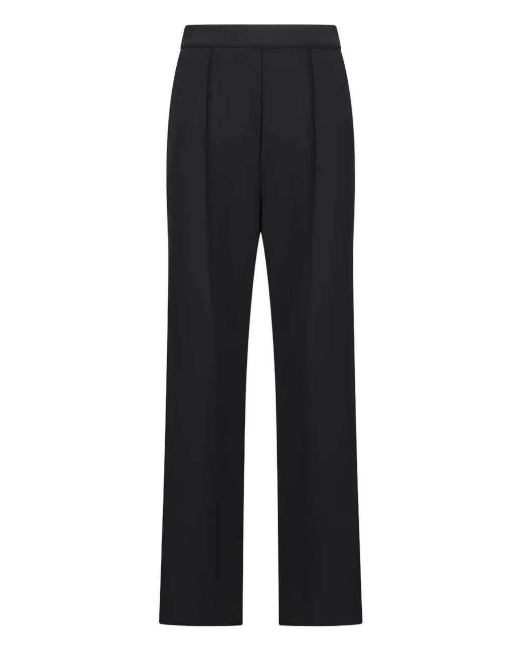 Max Mara Blue Pleated-Front Trousers