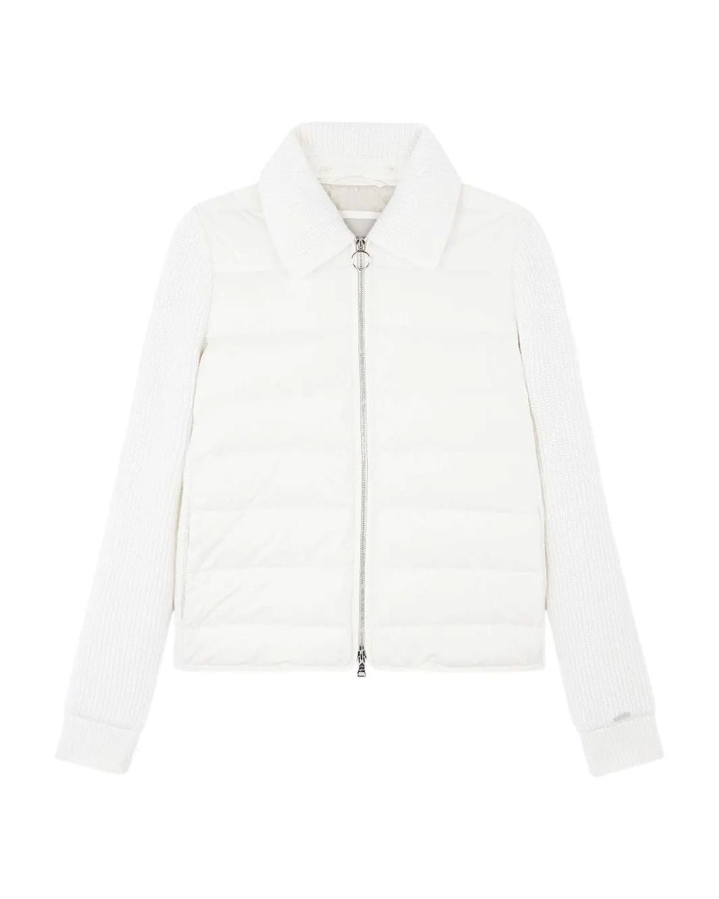 Paul & Shark White Hybrid Zip-Up Blouson
