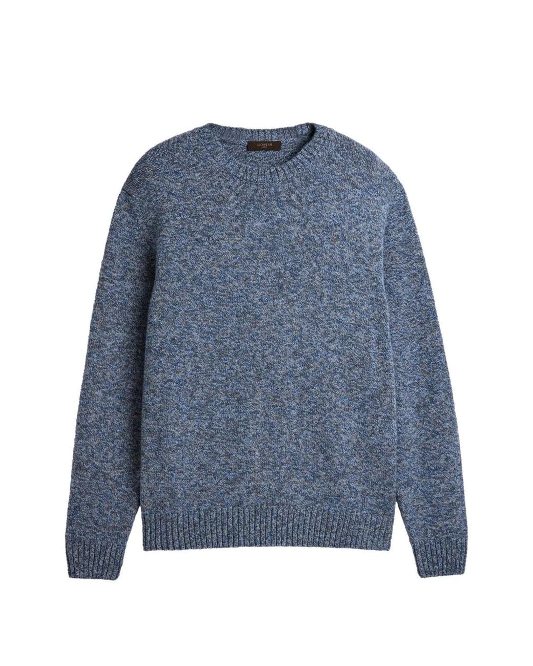 Slowear Blue Zanone Crew-Neck Sweater for men