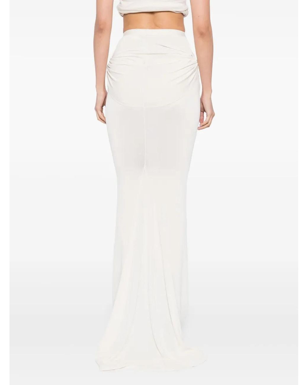 Rick Owens White Kairo Skirt