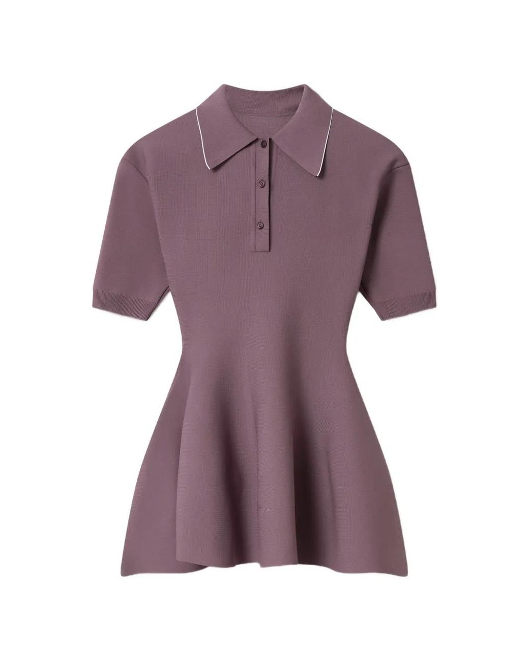 Stella McCartney Purple Short-Sleeve Polo Top