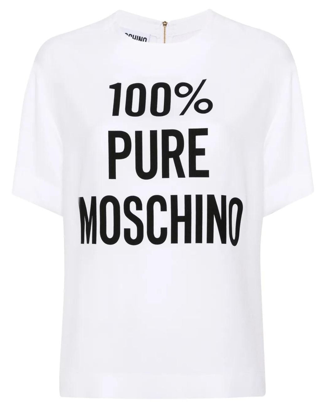 Moschino White Blouse With Print