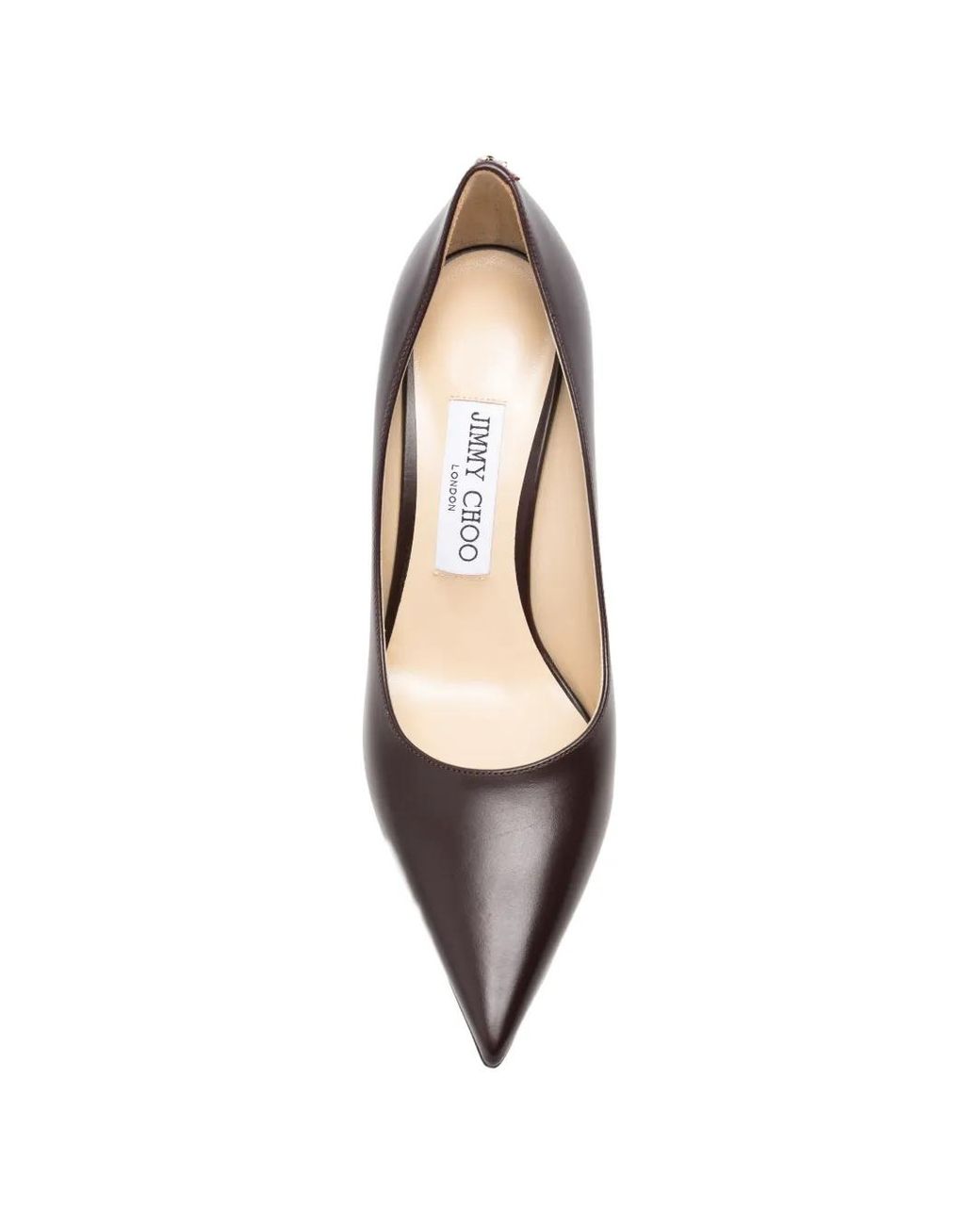 Jimmy Choo Brown Love 85 Leather Pumps
