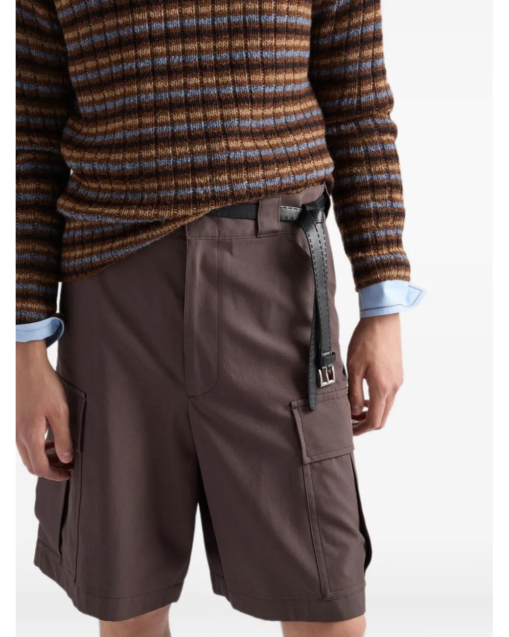 Bermuda di Prada in Brown da Uomo