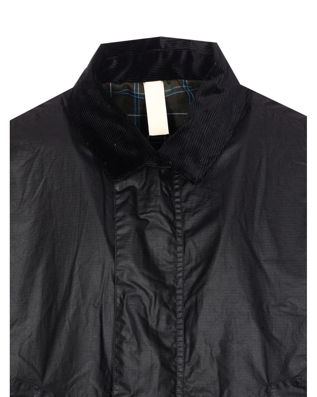 sunflower Black Waxed Ripstop Jacket for men