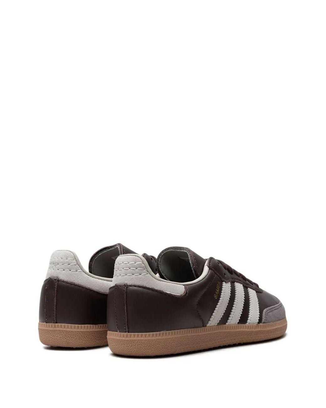 Adidas Brown Samba Og Stripe Sneakers for men