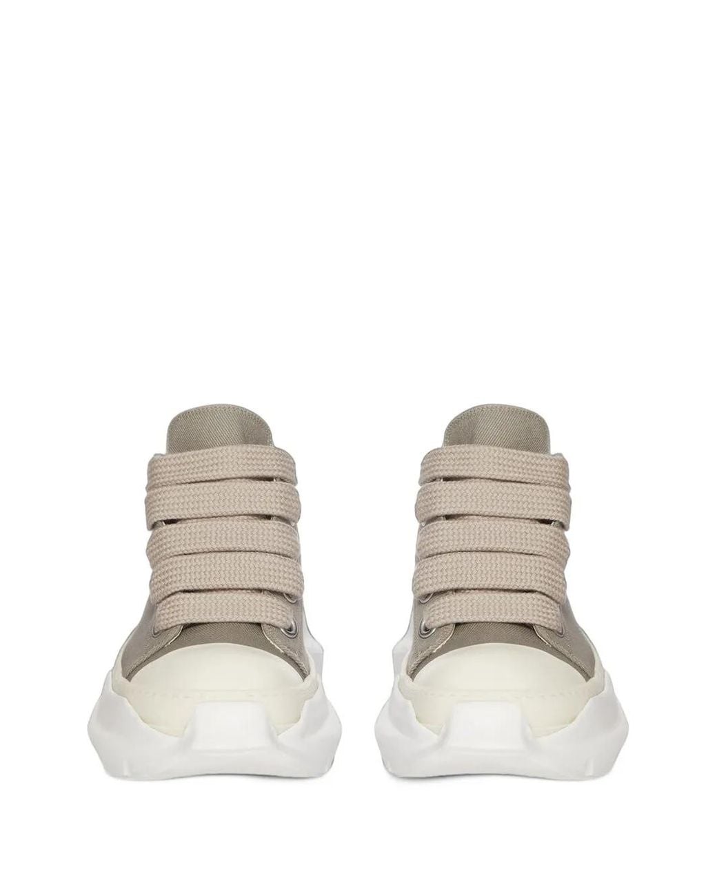 Rick Owens White Jumbolace Abstract Low Sneakers for men