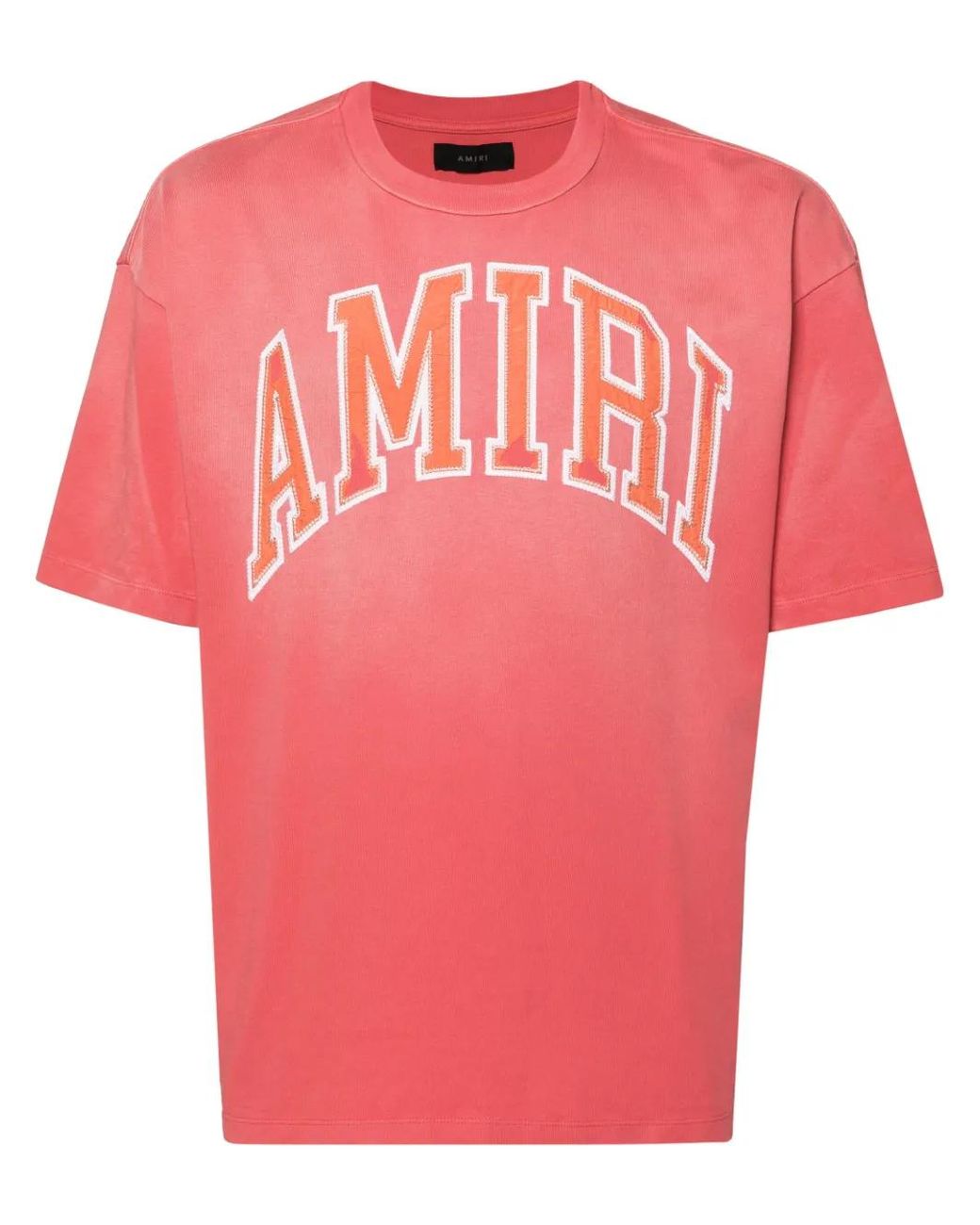 Amiri Pink Vintage Oversized Tee for men