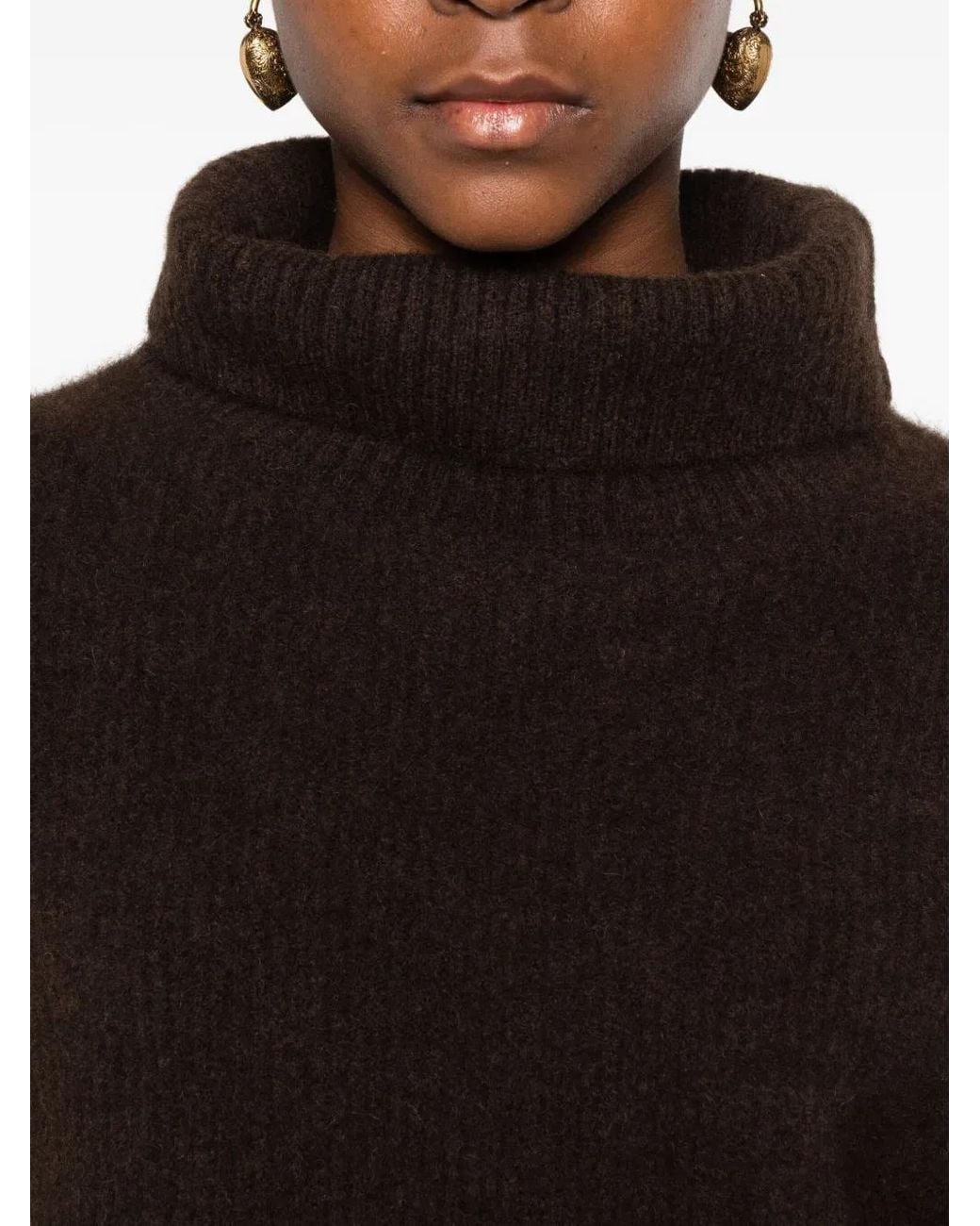 Maje Black Pullover Mit Rollkragen