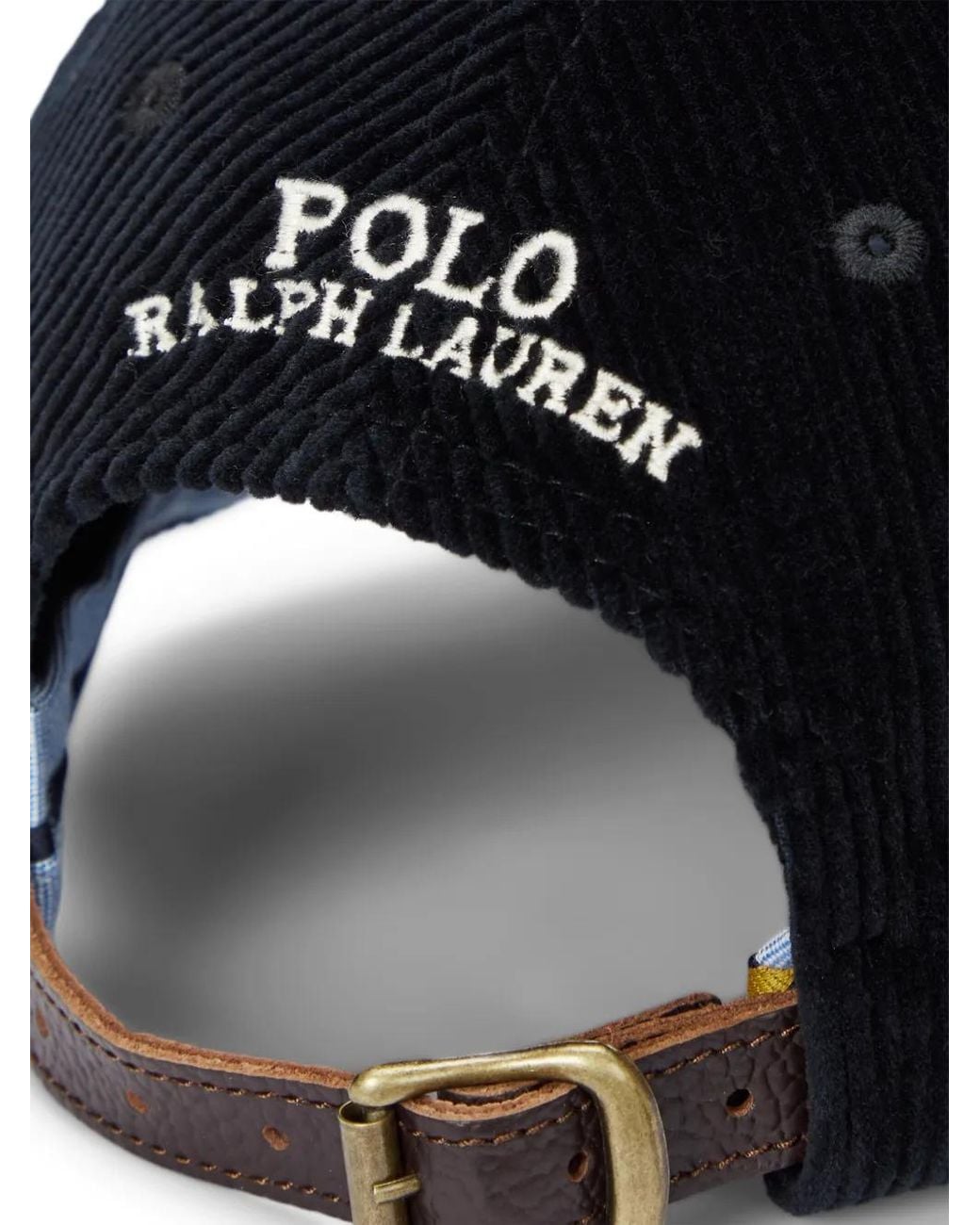 Polo Ralph Lauren Blue Corduroy Baseball Cap for men