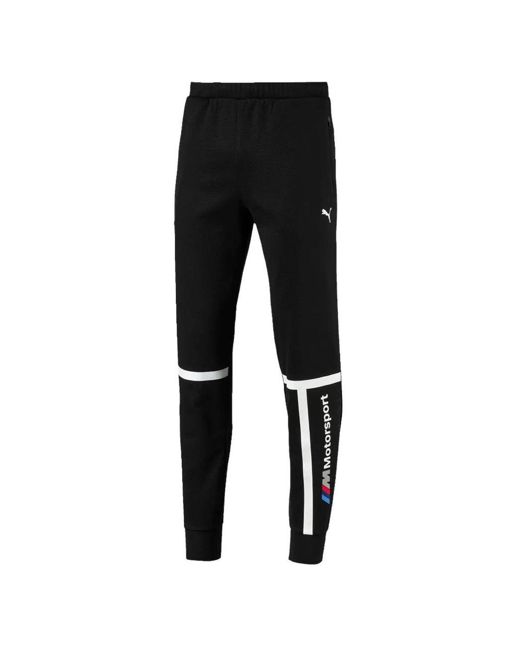 PUMA Black X Bmw Motorsport Logo-Print Track Pants for men