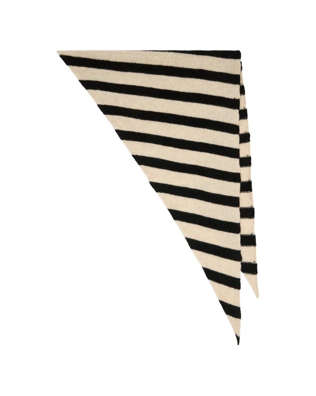 Paul Smith Black Lambswool Stripe Neckerchief